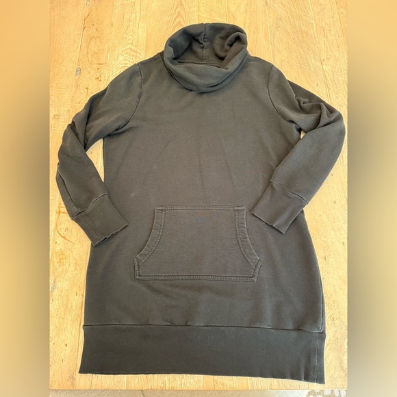 Cutter & Buck Black Long Cowl Neck Sweatshirt Sz L - Picture 1 of 7